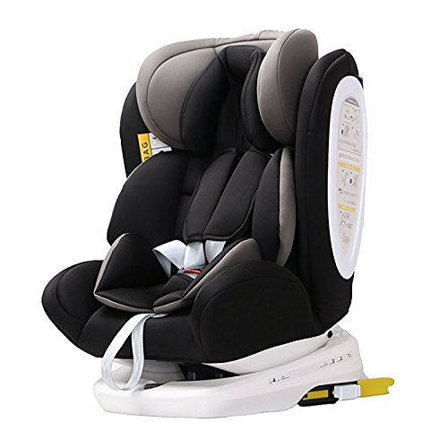 Star Ibaby 906 - Silla de coche grupo 0+/1/2/3 Isofix rotación 360º, negro