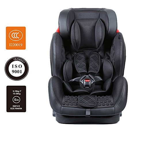 Star Ibaby BQ-06, Silla de coche grupo 1/2/3 Isofix, negro