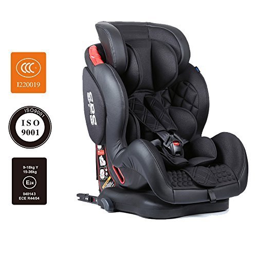 Star Ibaby BQ-06, Silla de coche grupo 1/2/3 Isofix, negro