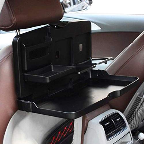 STARPIA Organizador Plegable para Asiento Trasero de Coche, Universal Bandeja de Soporte Mesa para Teléfono Móvil Bebida Alimentos