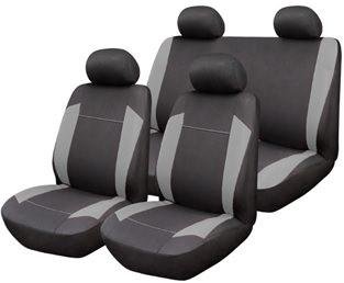 Start Juego de Fundas de Asientos de Coche Omega, Gris Universal, Fundas para Interior, Coche