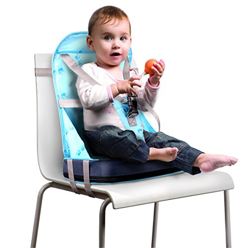 StillCool-Trona portátil Ajustable,Sillita para niño bebé,Asiento Plegable(Azul)