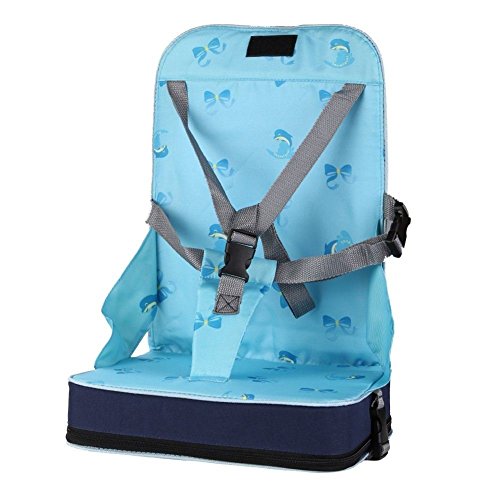 StillCool-Trona portátil Ajustable,Sillita para niño bebé,Asiento Plegable(Azul)