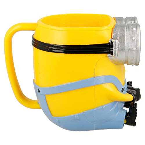 Stor Minions | Taza 3D Reutilizable para niños y niñas -plástico Libre de BPA - Anti roturas| Taza Original diseño de Cabeza en 3D de Personajes Infantiles - 260 ML