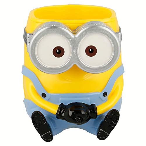 Stor Minions | Taza 3D Reutilizable para niños y niñas -plástico Libre de BPA - Anti roturas| Taza Original diseño de Cabeza en 3D de Personajes Infantiles - 260 ML