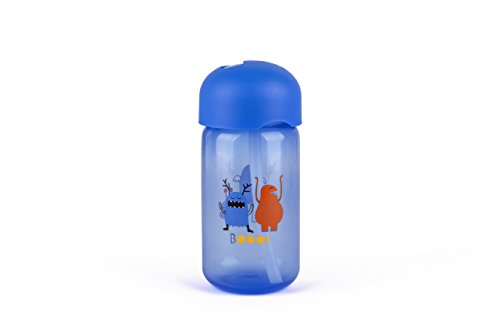 Suavinex Booo taza de aprendizaje con pajita azul 18 + Meses azul