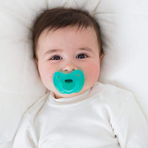 Suavinex - Chupete para dormir todo silicona para bebés 0/6 meses. con tetina anatómica de silicona. suave y flexible, ideal para dormir. color Azul