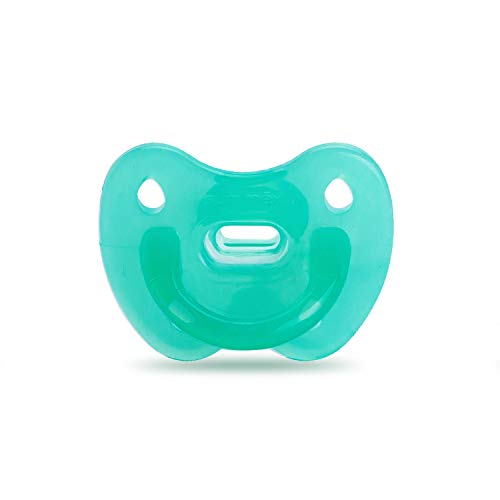 Suavinex - Chupete para dormir todo silicona para bebés 0/6 meses. con tetina anatómica de silicona. suave y flexible, ideal para dormir. color Verde