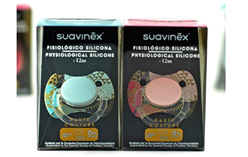 Suavinex - Chupete Tetina Silicona Premium Fisiolo, surtido: colores aleatorios