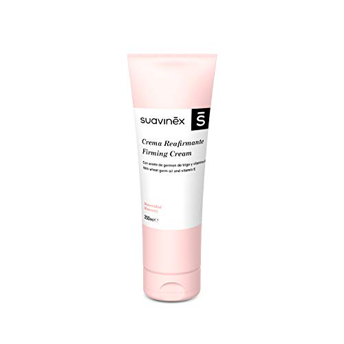 Suavinex – Crema Reafirmante Corporal. Compatible con Lactancia Materna. Recupera el Tono Cutáneo. con Manteca de Karité. 86% Ingredientes de Origen Natural, 250Ml, Rosa