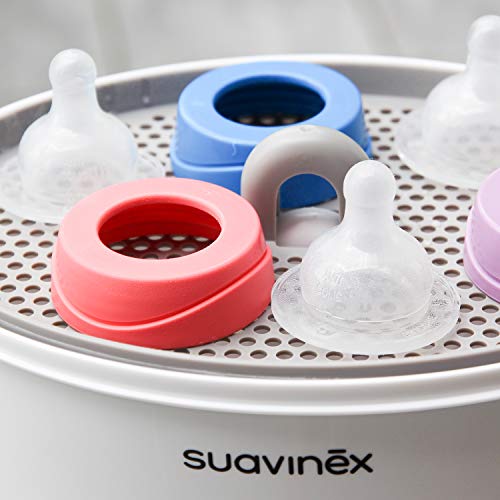 Suavinex - Esterilizador Eléctrico A Vapor 3En1 de Hasta 6 Biberones En 6 Minutos