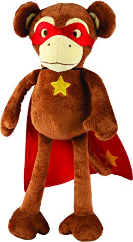 Suki Gifts 14437 Superheld Mighty Monkey - Mono de peluche, multicolor