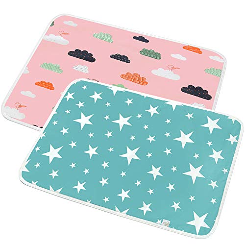 SunTop Almohadilla De Cuna Impermeable, Cama para Incontinencia, Colchón Bebé Lavables Cama para Bebés Colchón Pañales Cambiador Pad Almohadilla Impermeable para Niños Adultos Y Mascotas