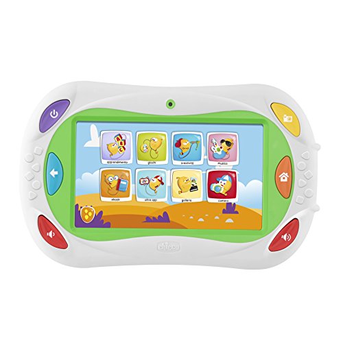 Tablet de juguete Chicco App Toys Happy Tab 2017, blanca