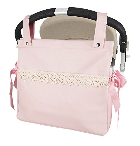 Talega polipiel carrito bebe Modelo Penelope- Color Rosa- Danielstore