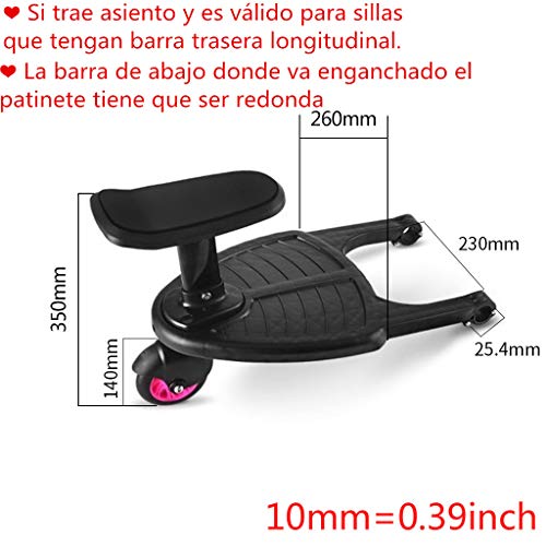 Tandou Plataforma Carrito Bebe con Asiento Patinete Carro Desmontable y Ensamblable (Azul)