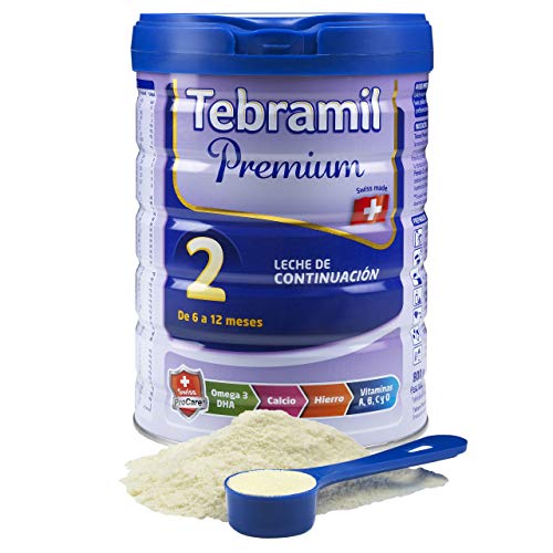 Tebramil Premium 2 - Leche Infantil de continuacion en polvo - Nutrientes para Bebes entre 6 y 12 meses como parte de una dieta diversificada - 800 grm