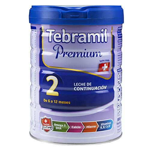 Tebramil Premium 2 - Leche Infantil de continuacion en polvo - Nutrientes para Bebes entre 6 y 12 meses como parte de una dieta diversificada - 800 grm