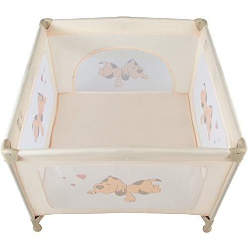 TecTake Parque para bebé Cuna Infantil de Viaje portátil (Beige | No. 402208)