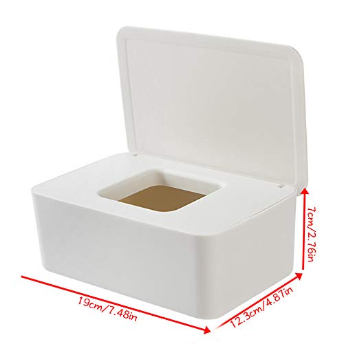 thelastplanet Caja De Toallitas para Bebés Dispensador De Toallitas Soporte para Toallitas para Bebés Mantiene Las Toallitas Frescas Sellado Higiénico 17X12X8.5cm