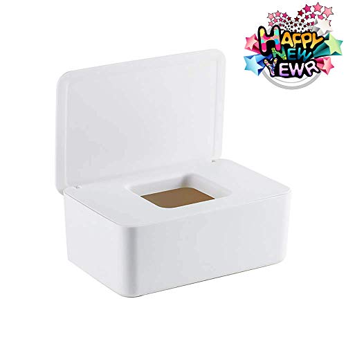 thelastplanet Caja De Toallitas para Bebés Dispensador De Toallitas Soporte para Toallitas para Bebés Mantiene Las Toallitas Frescas Sellado Higiénico 17X12X8.5cm