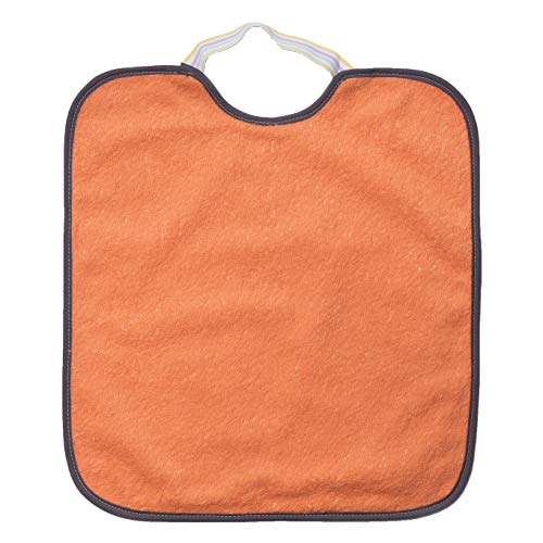 TI TIN Pack 4 Baberos Impermeables para Bebé con Cierre con Goma 90% Algodón - 10% Poliéster con Forro de Vinilo | Lote de 4 Baberos para Bebés de Más de 1 Año, 32x36 cm