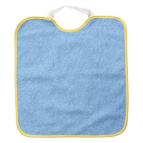 Ti TIN - Pack 4 Baberos Impermeables para Bebé Niño 90% Algodón - 10% Poliéster | Lote de 4 Baberos con cierre de Goma para bebés de 6 a 18 meses, 23x28 cm