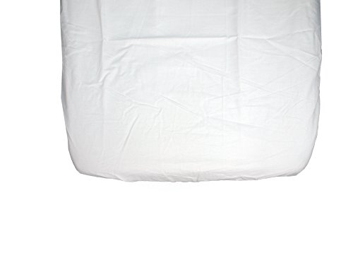 Ti TIN - Pack de 2 Sábanas Bajeras para Cuna 100% Algodón, Lote de 2 Sábanas Bajeras Ajustables con Elásticos para Bebé, 60x120 cm, 2 Unidades Blancas