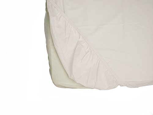 Ti TIN - Pack de 2 Sábanas Bajeras para Cuna 100% Algodón, Lote de 2 Sábanas Bajeras Ajustables con Elásticos para Bebé, 60x120 cm, 2 Unidades Blancas