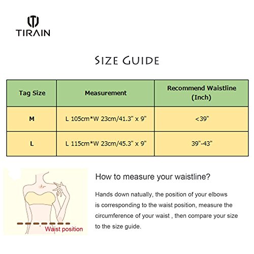 Tirain Faja Postparto Reductora para Mujer Cinturon despues de Embarazo recuperación Abdominal Lumbar Apoyo corses (L, Beige)