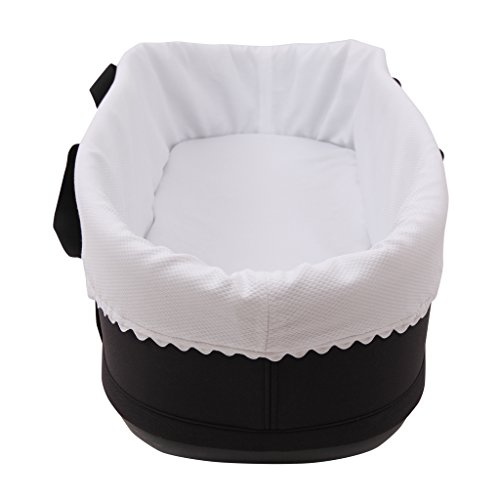 Tititnins® - Funda Capazo Goma Bugaboo Bee 5 y Bee 3 PIQUE BLANCO - Acolchado Transpirable- (100% Algodón)