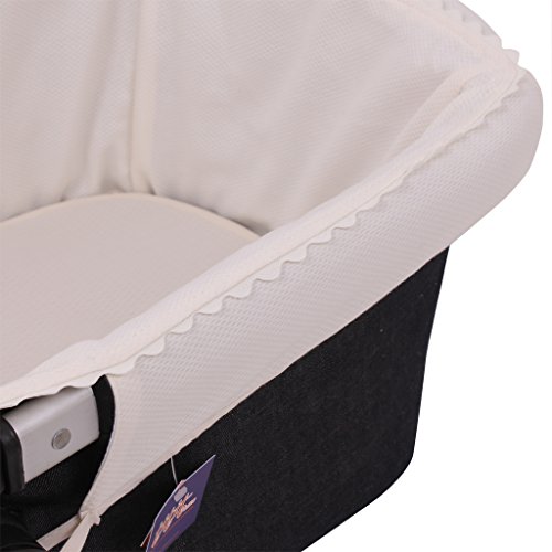 Tititnins® - Funda Capazo Velcro Bugaboo Camaleon 2 y 3 PIQUE CRUDO.Crudo - Acolchado Transpirable- (100% Algodón)