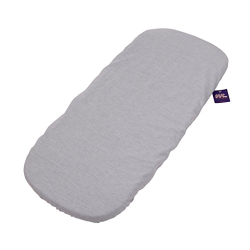 Tititnins® - Funda Colchón Capazo Impermeable Bugaboo Bee 5 y Bee 3 GRIS MELANGE - Sabana Capazo Bajera Ajustable (100% Algodón)