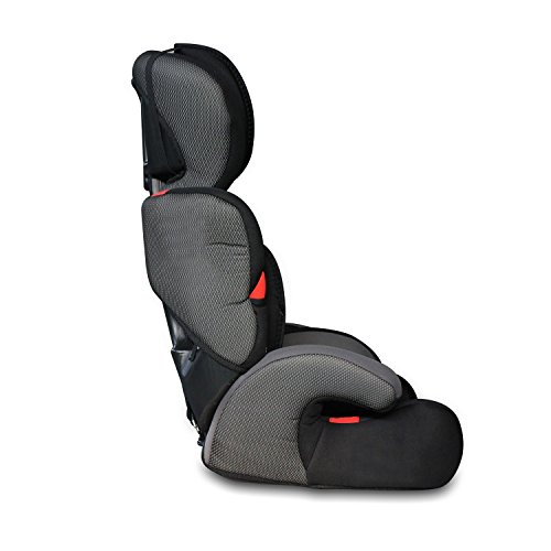 Todeco - Silla de Coche para Bebés y Niños, Asiento Elevador para Coches - Estándar/Certificación: ECE R44/04 - Rango de edad: Niños de 9 meses a 12 años - 9 a 36 kg, Negro