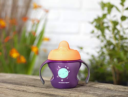 Tommee Tippee 44710381, Primera Taza de entrenamiento, para 4 Meses, Morado