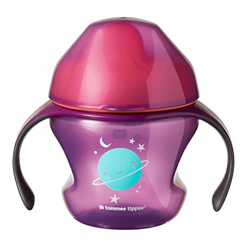 Tommee Tippee 44710381, Primera Taza de entrenamiento, para 4 Meses, Morado