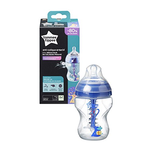 Tommee Tippee Biberón Anti-cólicos Avanzado, 260 ml, azul