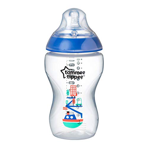 Tommee Tippee Biberón Closer to Nature, 340 ml, Azul, 1 Unidad, Azul