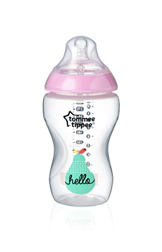 Tommee Tippee Biberón Closer to Nature, 340 ml, rosa, 1 Unidad, Rosa