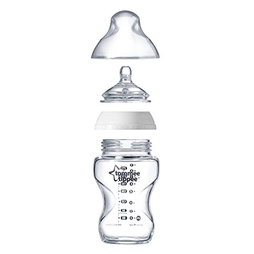 Tommee Tippee Biberón de vidrio, 250 ml