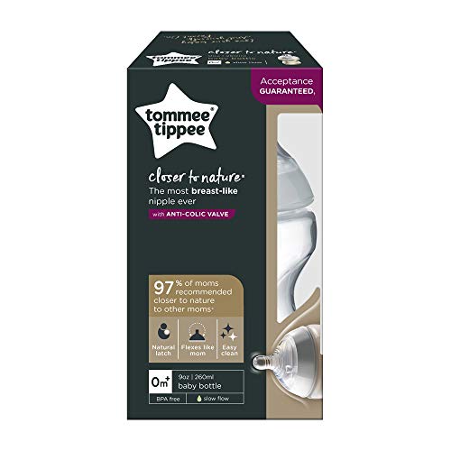 Tommee Tippee Biberones Closer to Nature, 260 ml, 1 Unidad, Transparente