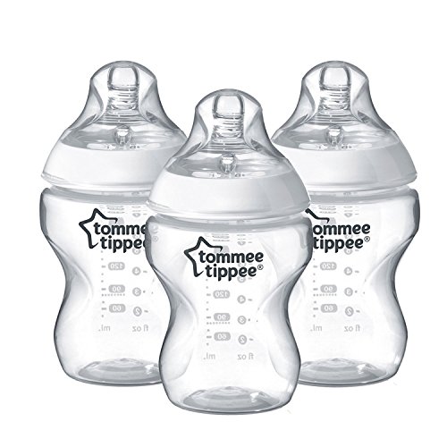 Tommee Tippee Biberones Closer to Nature, 260 ml, 3 Unidades, Transparente