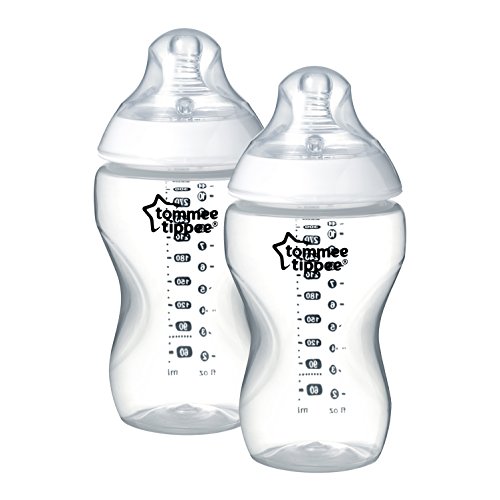 Tommee Tippee Biberones Closer to Nature, 340 ml, 2 Unidades, Transparente