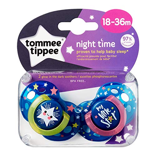 Tommee Tippee Closer to Nature - Chupetes, 2 unidades, 18-36 meses, modelos surtidos