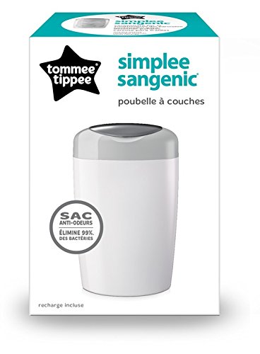 Tommee Tippee Simplee Sangenic 87003102, Cubo de basura para pañales, gris