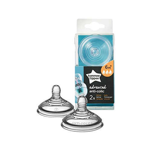 Tommee Tippee Tetinas Anticólico, flujo rápido, 2 unidades