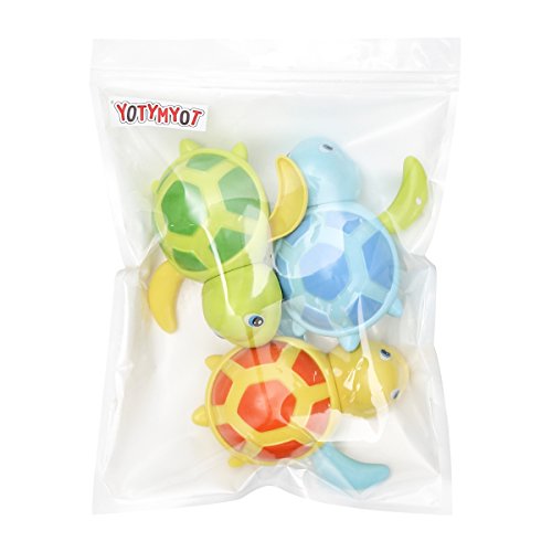 TOYMYTOY 3pcs bebé baño juguetes de natación bañera linda tortuga natación juguetes