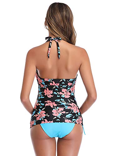 Traje de baño de Maternidad Verano Mae triángulo Halter Bikini Negro Small