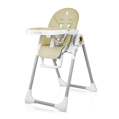 Trona para bebés regulable - Respaldo para Niño Reclinable 5 Posiciones - 7 Alturas Diferentes - Cojín Bebé Confort - 7 Alturas Diferentes - Trona para Bebe