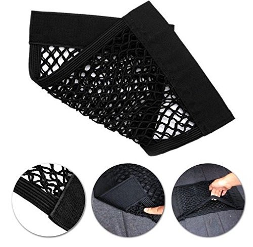 Trunk Storage Net, Wady 2 Pack baúl trasero de coche Back Seat adhesivo elásticos Cargo String Net almacenamiento de malla añadir organisateurs bolsa Pocket Organizer